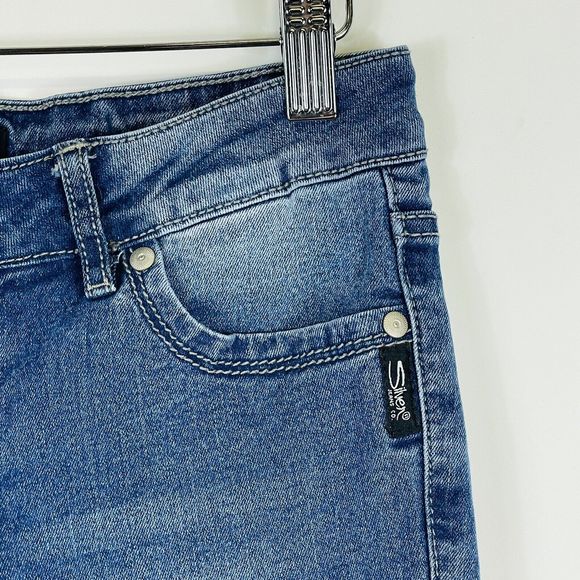 SILVER Lightly Distressed Sasha Skinny Straight Denim Jeans Sz 12 146 cm‎ Girls - Picture 4 of 8